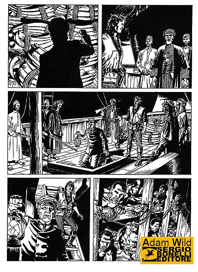 Tavola di Alessandro Nespolino dal numero 1 di Adam Wild