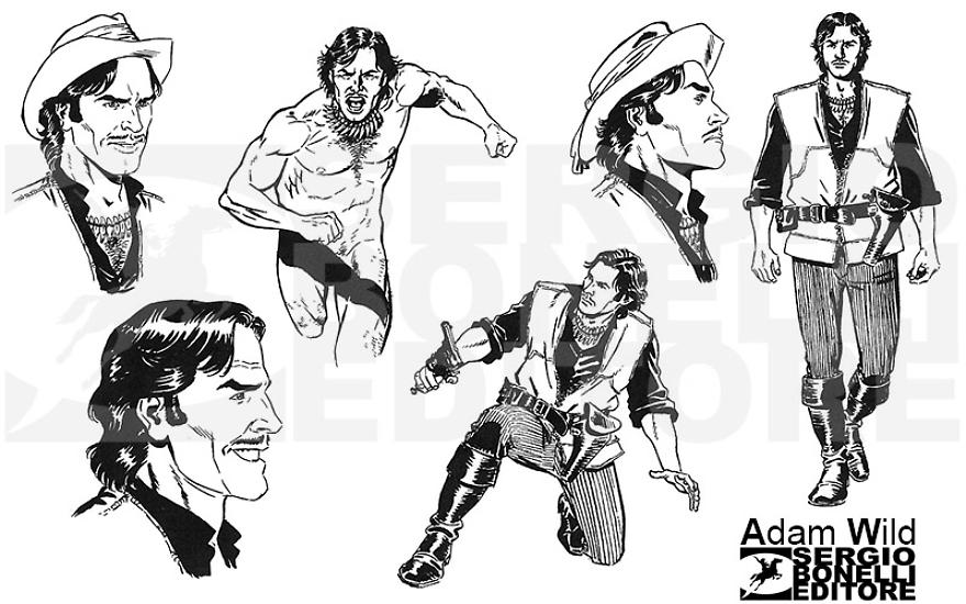 Adam Wild - model sheet di Alessandro Nespolino