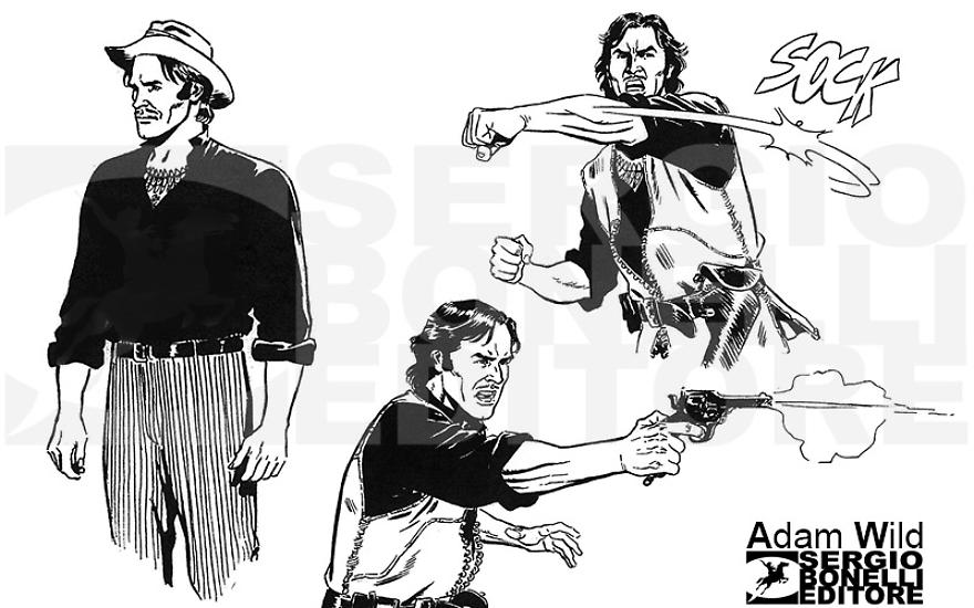 Adam Wild - model sheet di Alessandro Nespolino