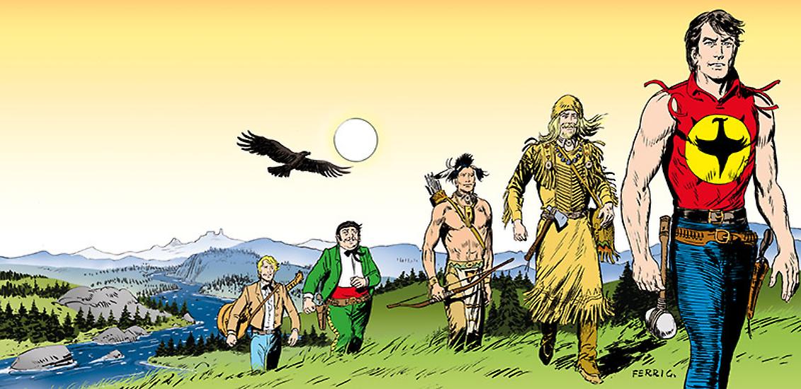 Illustrazione di Ferri per il cd "Zagor King of Darkwood" di Graziano Romani (2009)