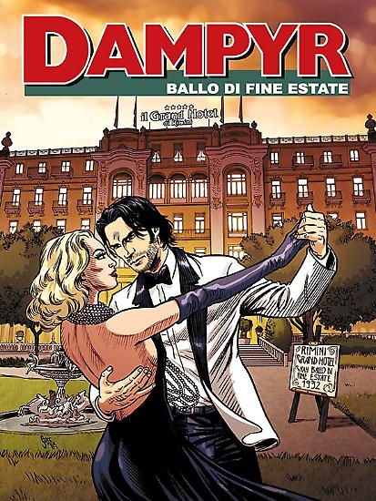 Copertina dell'albetto "Ballo di fine estate" distribuito nell'ambito di Rimini Comix 2013 (testi: Claudio Falco, chine: Marco Fara)