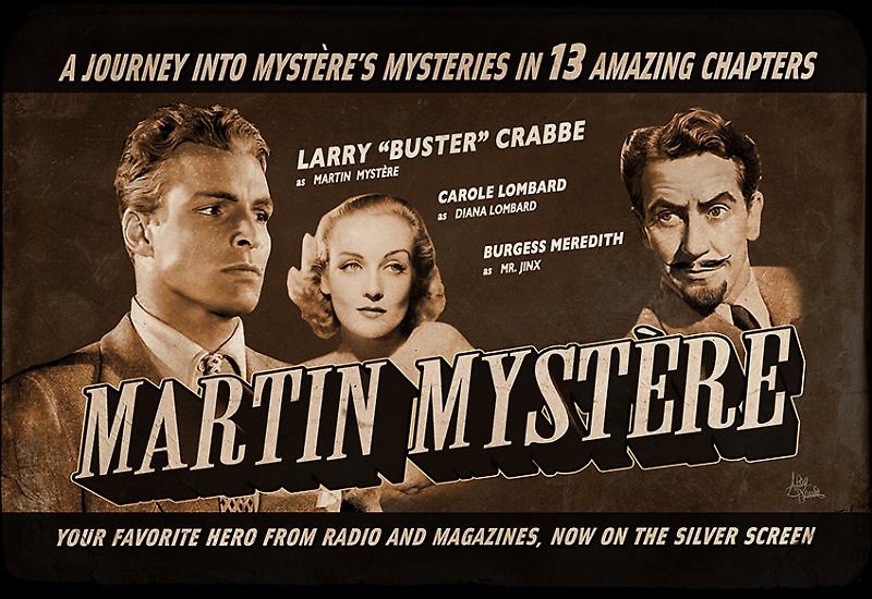 Locandine delle apparizioni cinematografiche di Martin Mystère.
