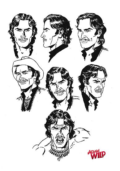 Alessandro Nespolino - model sheet di Adam Wild.