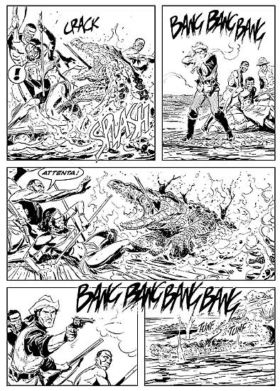 Tavola tratta da Adam Wild n.2, disegni di Darko Perovic.