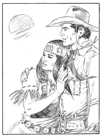 Studio per illustrazione di Tex e Lilyth.