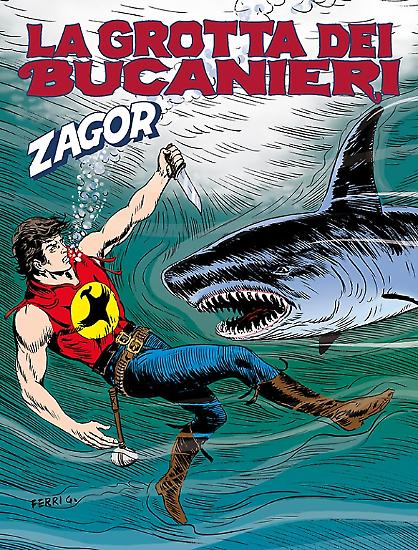Zagor n.524 "La grotta dei Bucanieri" - testi di Moreno Burattini, disegni di Marco Verni.