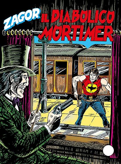 Zagor n.395 "Il diabolico Mortimer" - testi di Moreno Burattini, disegni di Gallieno Ferri.
