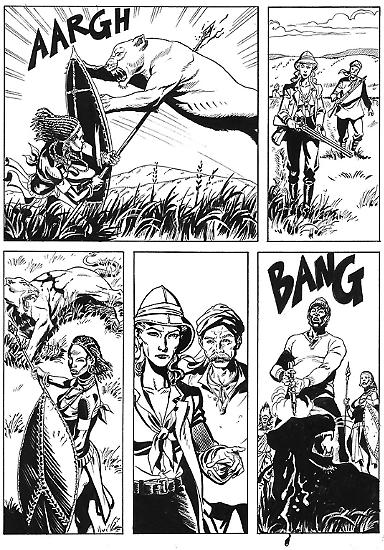 Adam Wild n.9 "I giovani Leoni" - disegni di Massimo Cipriani.