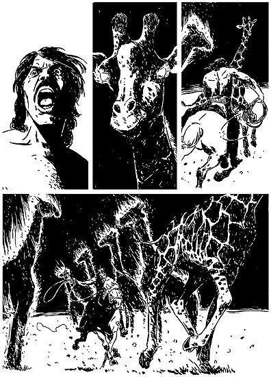 Adam Wild n.6 "L'incubo della giraffa" - disegni di Paolo Raffaelli.