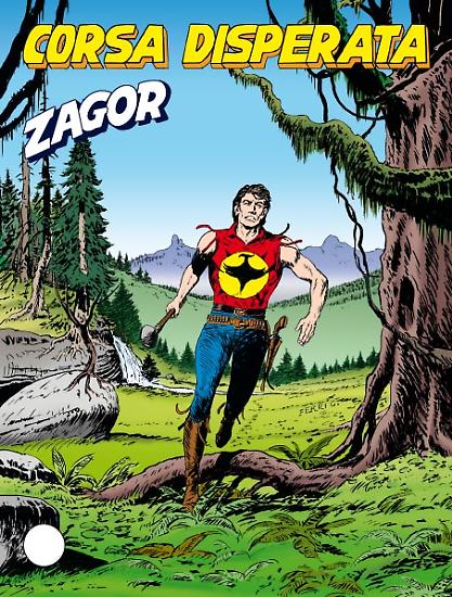 Copertina di Gallieno Ferri per "Corsa disperata" (Zagor 647).