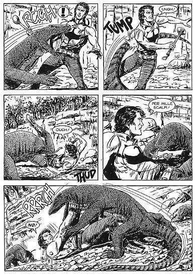 Tavola di Joevito Nuccio, tratta da "Corsa disperata" (Zagor 647).
