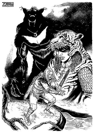 DIsegno di Walter Trono - Dragonero.