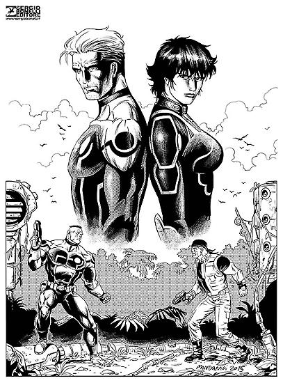 Disegno di Patrizia Mandanici - Nathan Never.