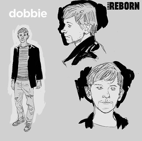 Studi per il character design dei nuovi personaggi: Dobbie.