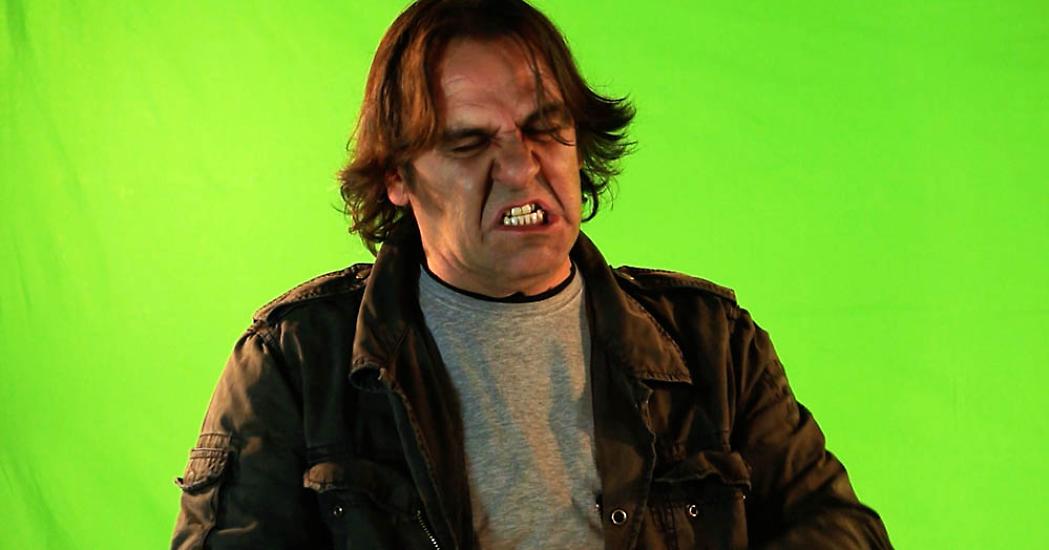 Green screen.