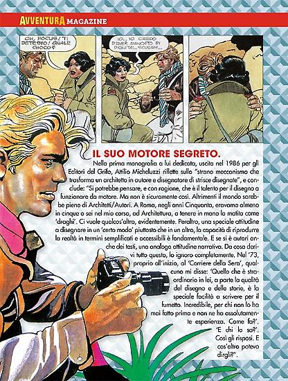 Vi mostriamo, di seguito, alcune pagine in anteprima dell'Avventura Magazine Micheluzzi.