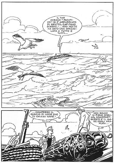 Tre tavole in anteprima da Tropical Blues n.1 "Il mare degli uomini liberi".