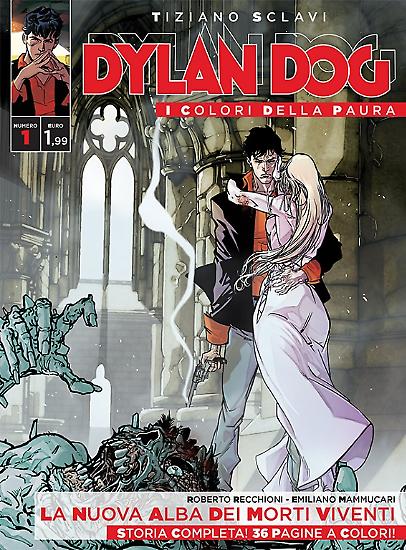 Dylan Dog - I colori della paura n.1, "La nuova alba dei morti viventi", cover di Carmine Di Giandomenico.