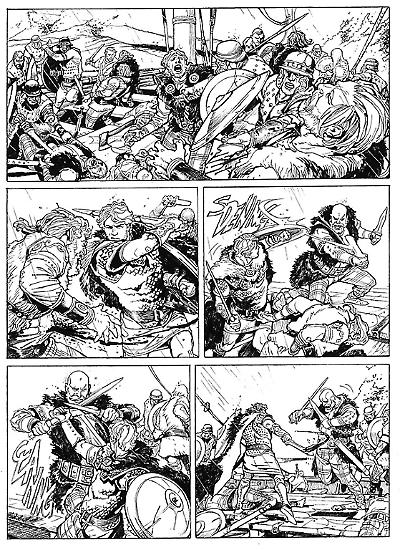 Quattro tavole di Michele Rubini tratte da una storia di prossima pubblicazione.