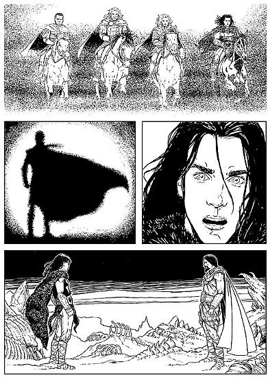 Una pagina realizzata da Dario Viotti tratta da una storia di prossima pubblicazione.
