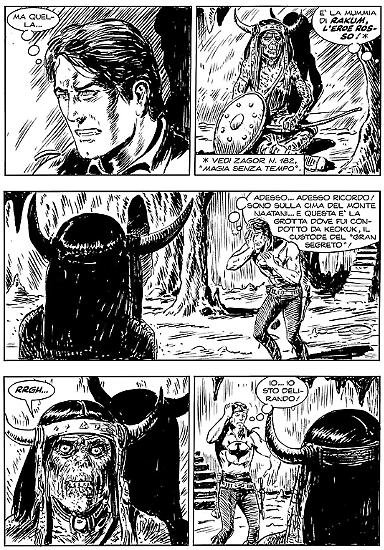 Tre pagine tratte da Zagor n.601 "L'eredità di Hellingen".