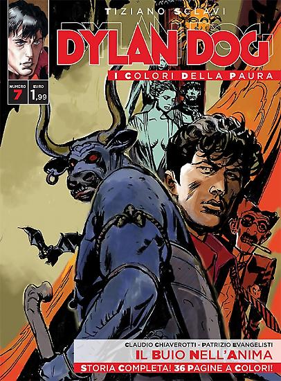 Dylan Dog, I colori della paura n.7 - "Il buio nell'anima", testi Claudio Chiaverotti, disegni Patrizio Evangelisti, copertina Carlo Ambrosini.