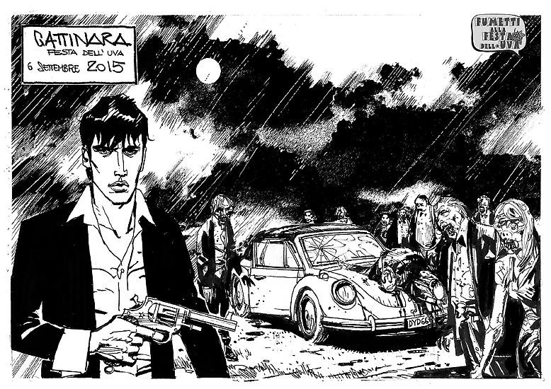 Disegno di Luigi Piccatto e Renato Riccio - Dylan Dog.