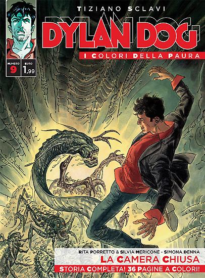 Dylan Dog. I colori della paura n.9 - "La camera chiusa", testi di Rita Porretto & Silvia Mericone, disegni di Simona Denna, copertina di Marco Soldi.