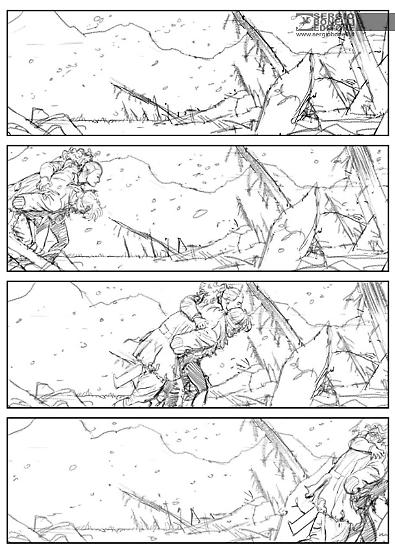 Vi proponiamo una serie di disegni realizzati da Roberto Zaghi per le tavole di Orfani: Ringo n.12.