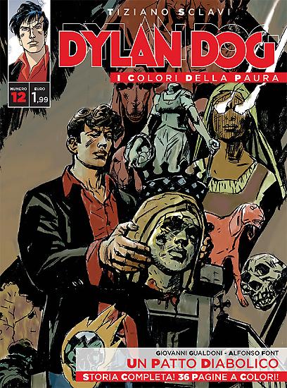 Dylan Dog, I colori della paura n.12 - "Un patto diabolico", testi Giovanni Gualdoni, disegni Alfonso Font, copertina Carlo Ambrosini.