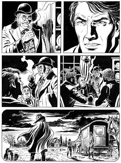 Two pages from the long vampiric saga by Jacopo Rauch and Raffaele Della Monica.