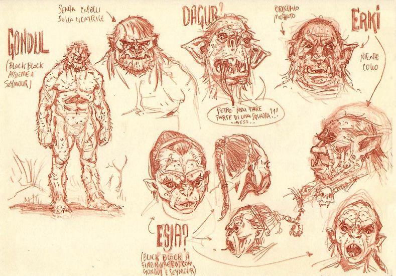 Michele Benevento - Troll sketches.