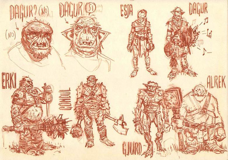 Michele Benevento - Troll sketches.