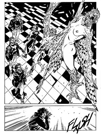A page from the last issue of Lukas Reborn (drawn by Michele Benevento).