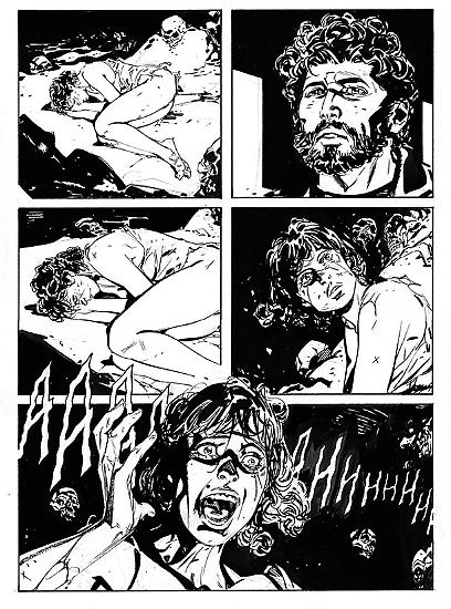 A page from the last issue of Lukas Reborn (drawn by Michele Benevento).