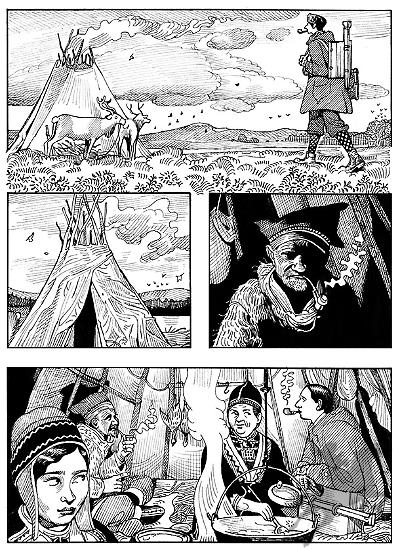 A page by Paolo Bacilieri for Dampyr Magazine.