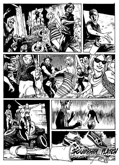 Nicola Genzianella, a page from Dampyr Magazine.