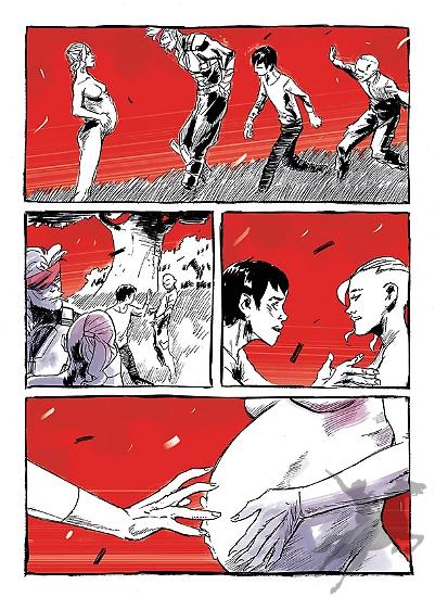 Orfani Nuovo Mondo n.6, art: Werther Dell'Edera, colors: Alessia Pastorello.