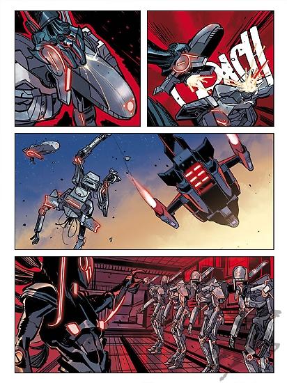 Orfani Nuovo Mondo n.5, art: Davide Gianfelice, colors: Annalisa Leoni.