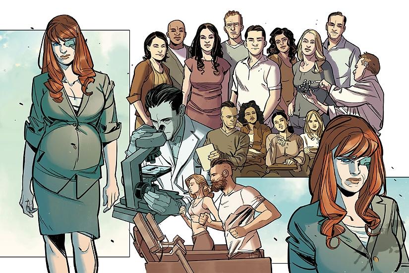 Orfani Nuovo Mondo n.5, art: Davide Gianfelice, colors: Annalisa Leoni.