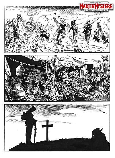 Tavola illustrata da Antonio Sforza per "Storie da Altrove".