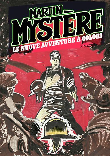 Studio per la grafica di copertina di "Martin Mystère - Le nuove avventure a colori".