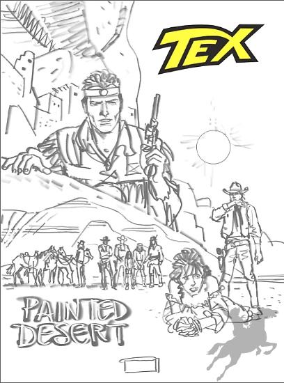 Una volta concordati gli elementi della copertina, Stano ha studiato come posizionare Tex.