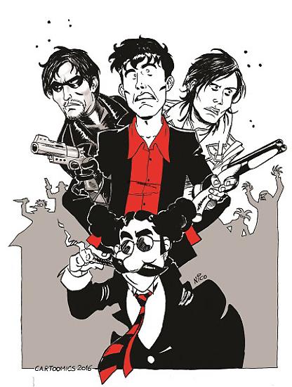 Disegno di Nicola Rubin per Dylandogofili Cartoomics 2016.