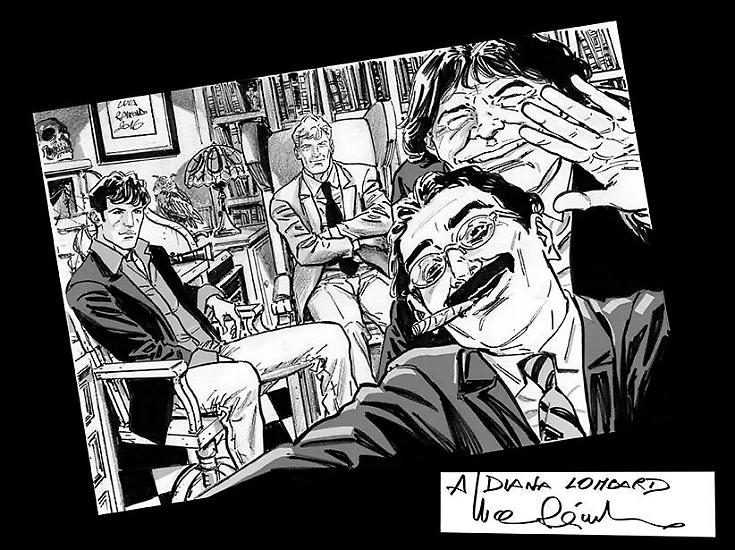 Disegno di Luca Raimondo per Dylandogofili Cartoomics 2016.