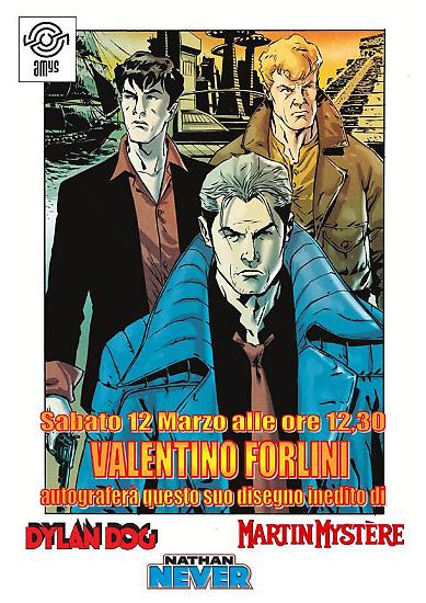 Disegno di Valentino Folrini per AMys Cartoomics 2016.