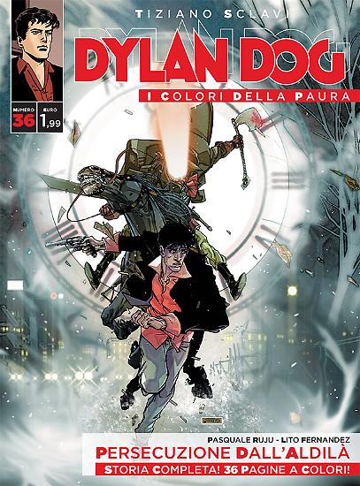 Dylan Dog, I colori della paura n.36 - "Persecuzione dall'aldilà", testi Pasquale Ruju, disegni Lito Fernandez, copertina di Carmine Di Giandomenico.