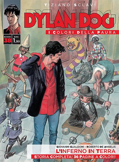 Dylan Dog, I colori della paura n.38 - "L'inferno in terra", testi Giovanni Gualdoni, disegni Roberto de Angelis, copertina di Marco Soldi.