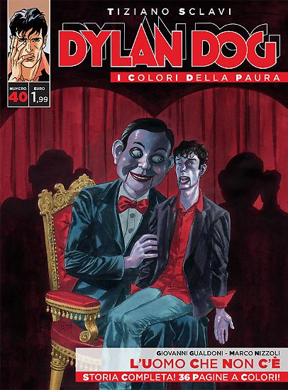 Dylan Dog, I colori della paura n.40 - "L'uomo che non c'è", testi Giovanni Gualdoni, disegni Marco Nizzoli, copertina di Marco Soldi.