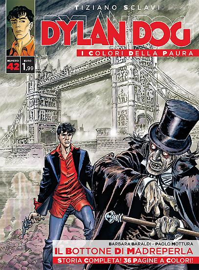 Dylan Dog, I colori della paura n.42 - "Il bottone di madreperla", testi Barbara Baraldi, disegni Paolo Mottura, copertina Alessandro Poli.